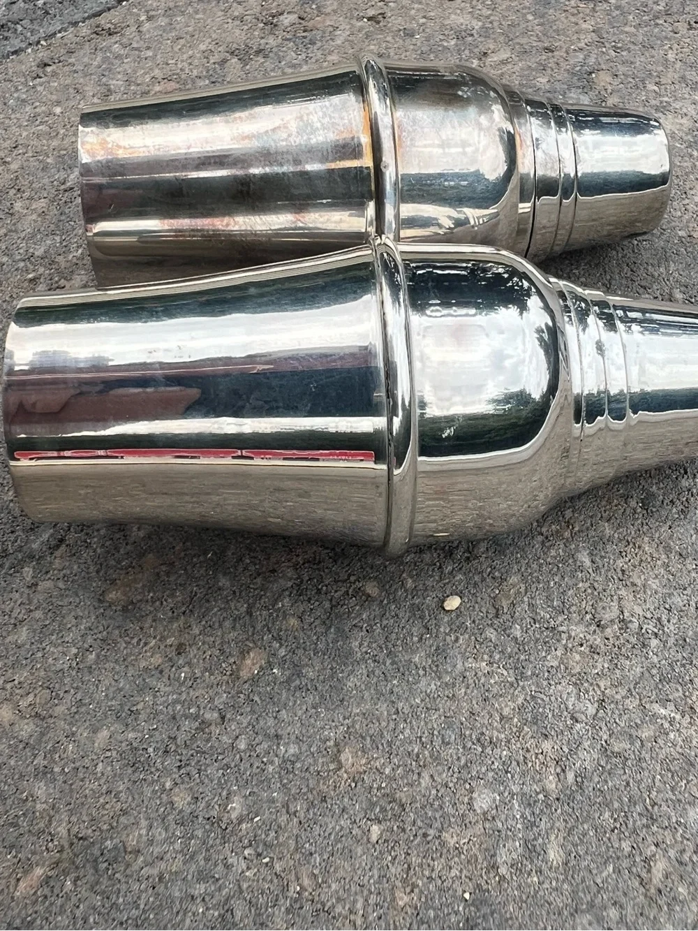 Vintage Restoration Hardware Silverplate Cocktail Shaker Salt & Pepper Shakers